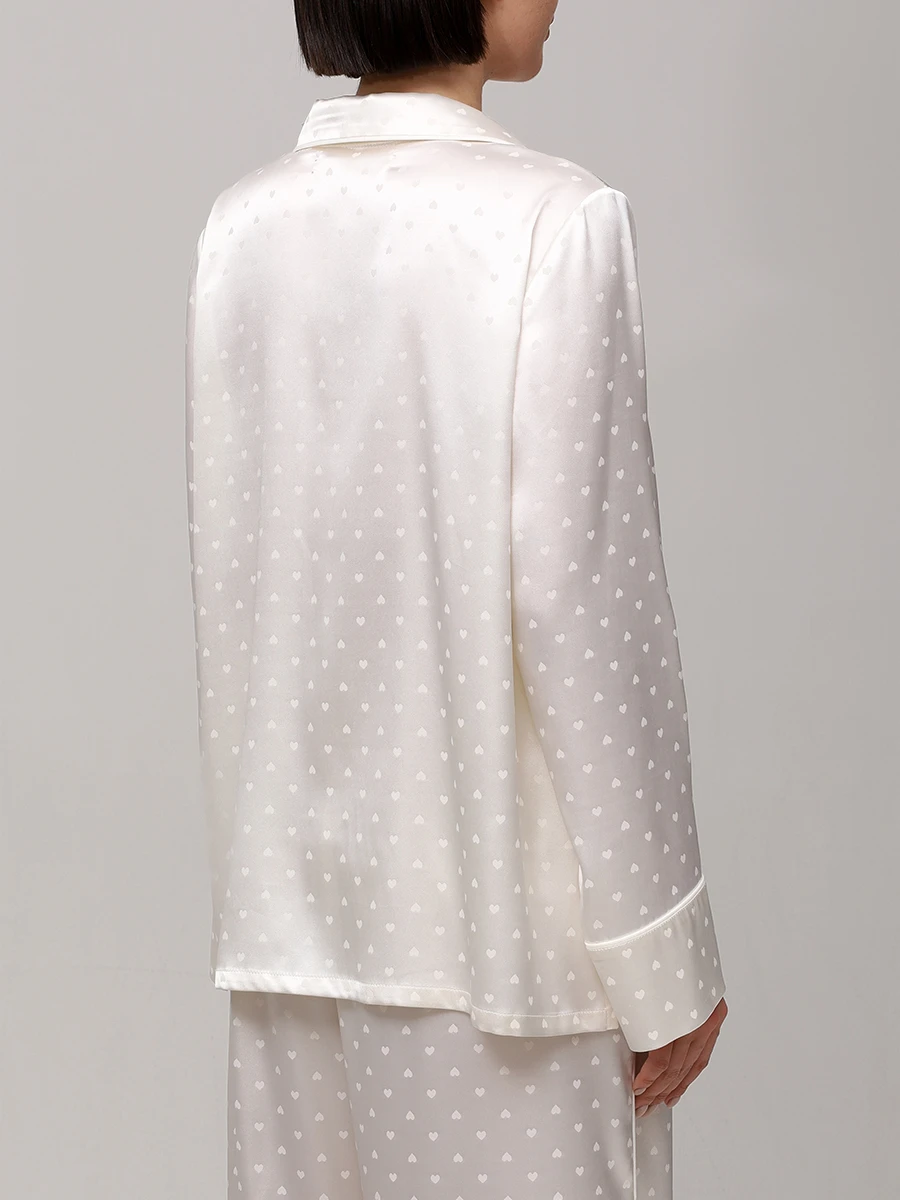 Костюм из шелка и вискозы Сердечки