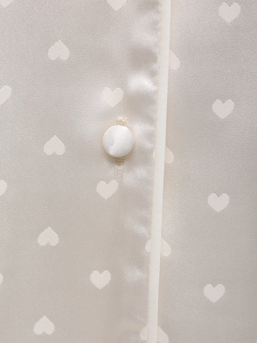 Костюм из шелка и вискозы Сердечки