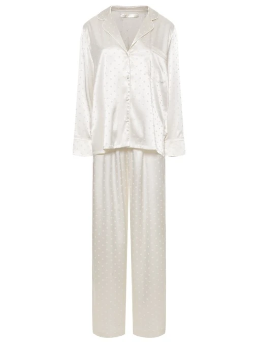 Костюм из шелка и вискозы Сердечки YUKKA