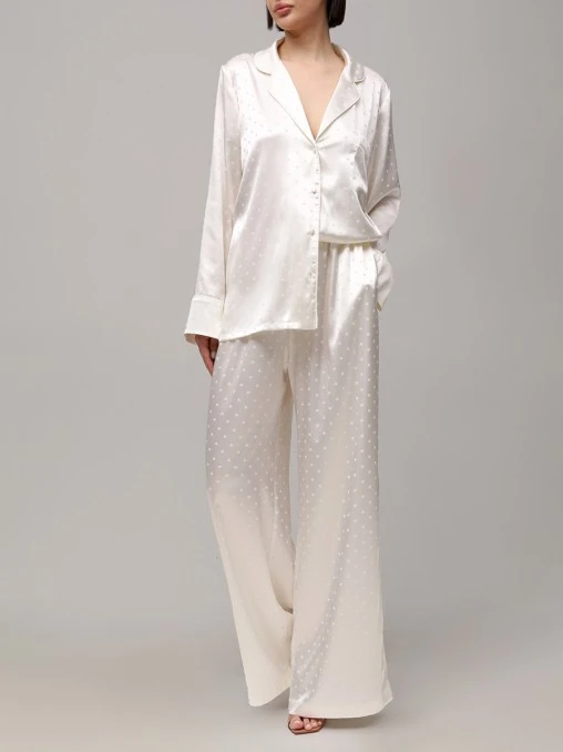 Костюм из шелка и вискозы Сердечки YUKKA