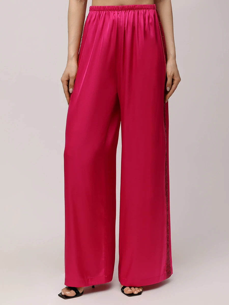 Костюм из шелка и вискозы Фуксия