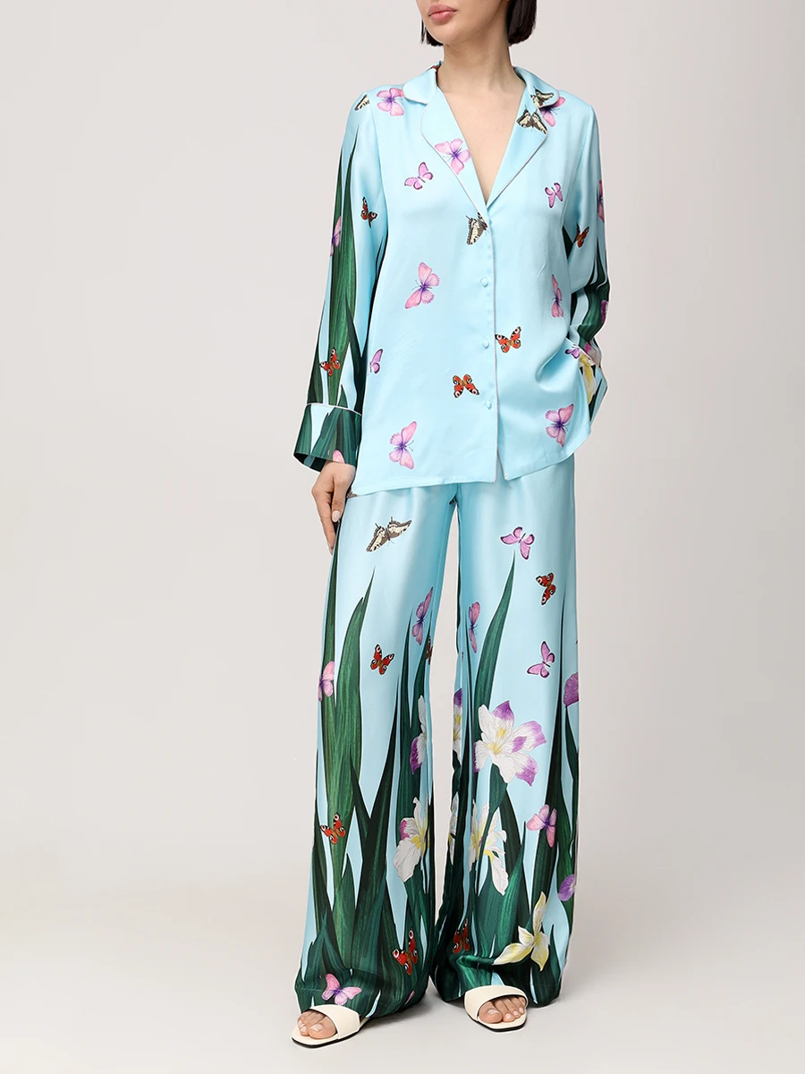 Костюм из шелка и вискозы Ангелина