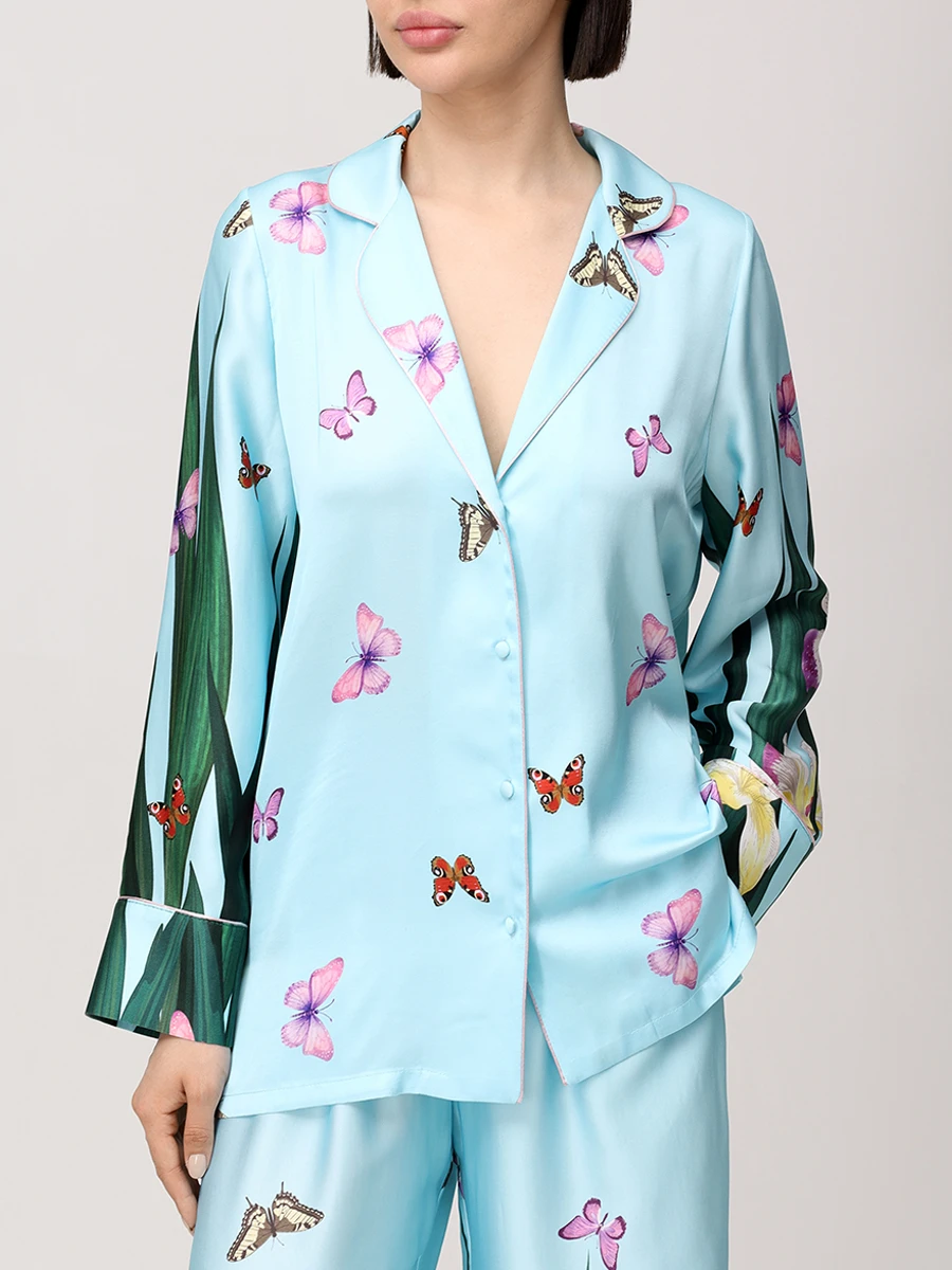 Костюм из шелка и вискозы Ангелина