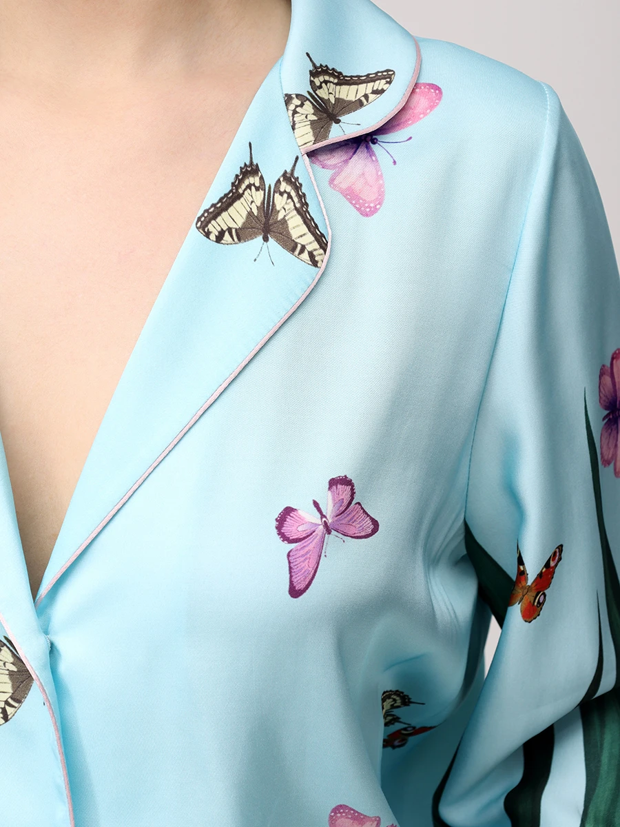 Костюм из шелка и вискозы Ангелина