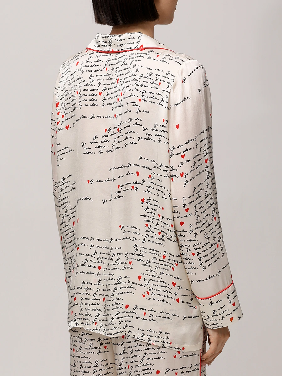 Костюм из шелка и вискозы Письма