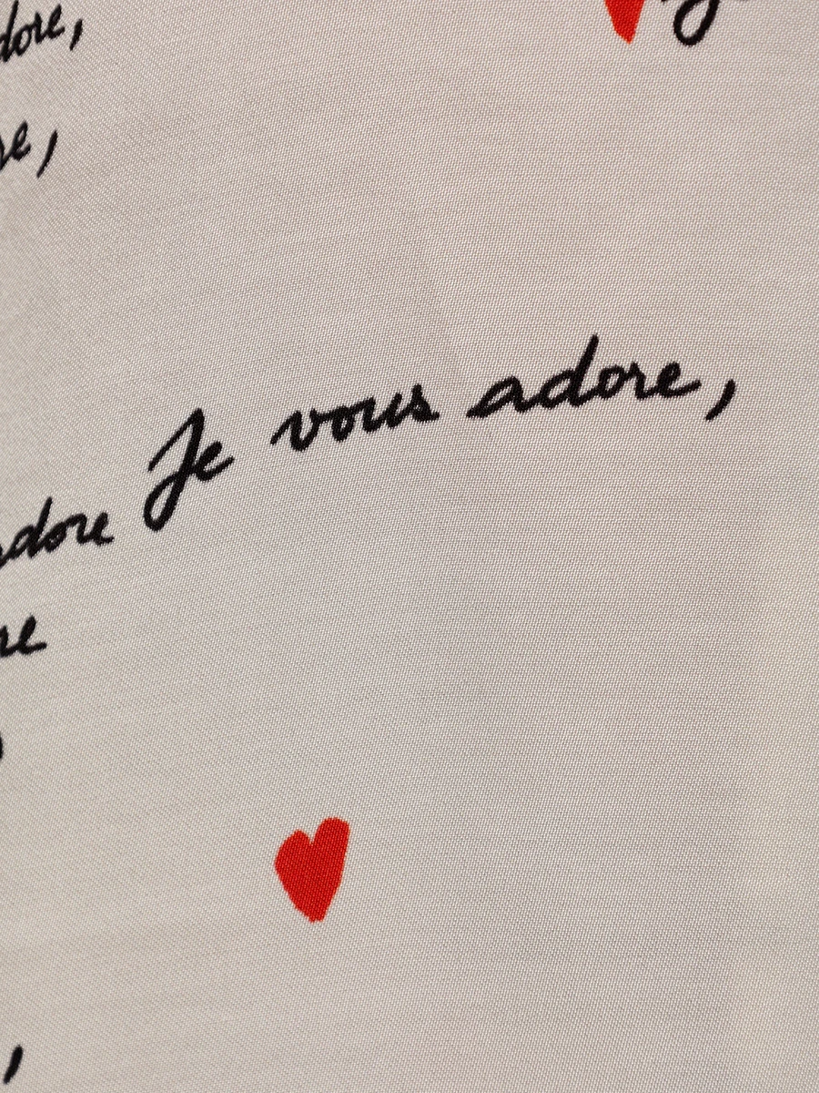 Костюм из шелка и вискозы Письма