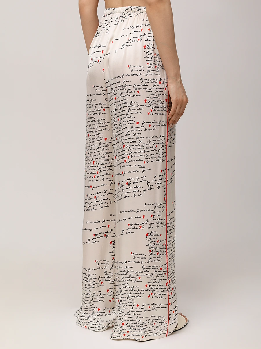 Костюм из шелка и вискозы Письма