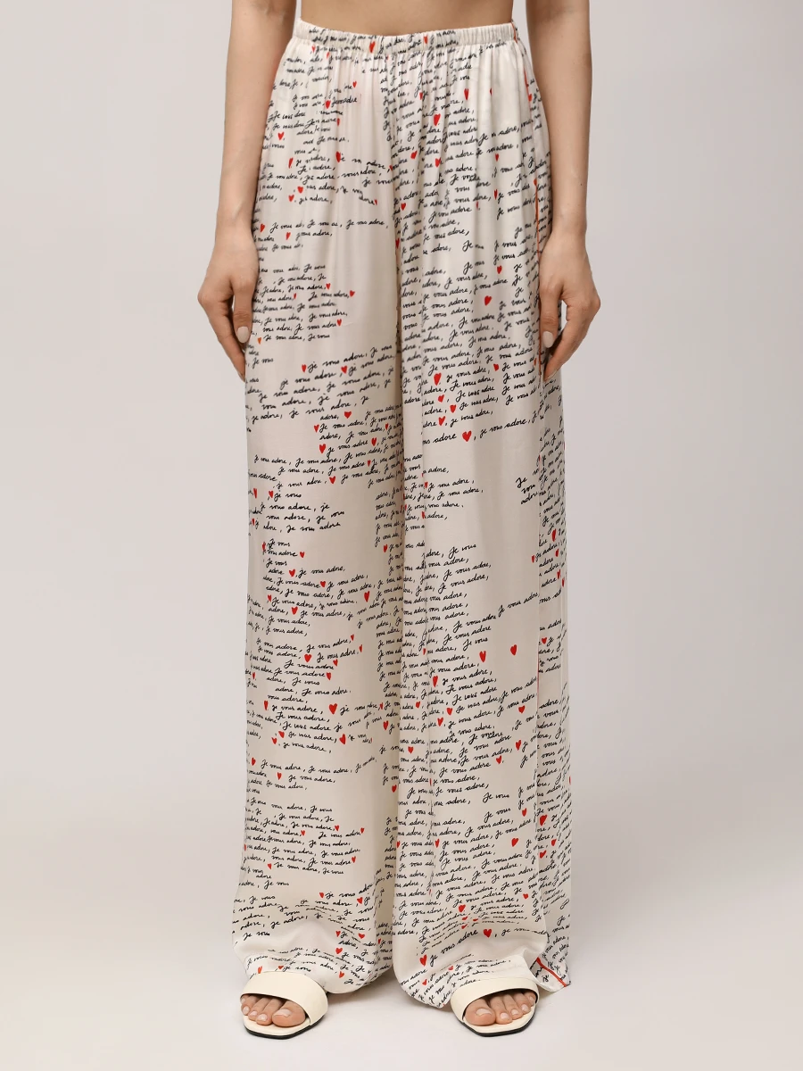 Костюм из шелка и вискозы Письма