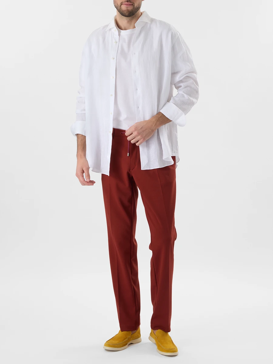 Брюки однотонные