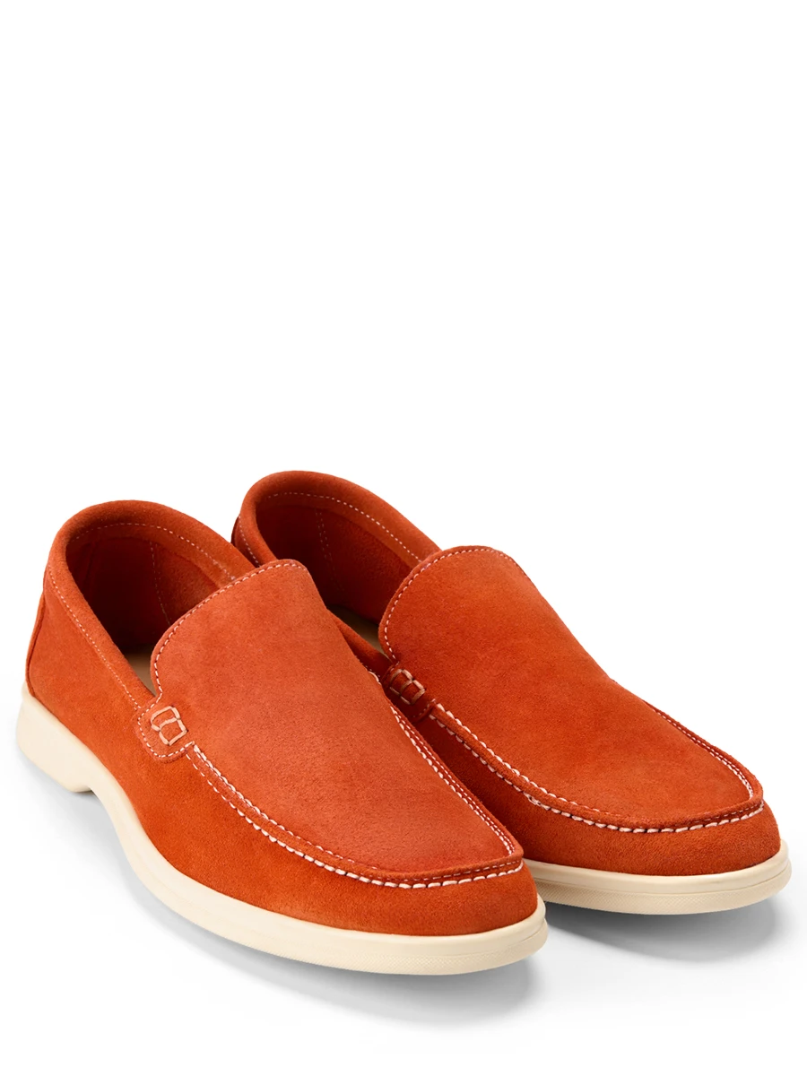 Лоферы замшевые