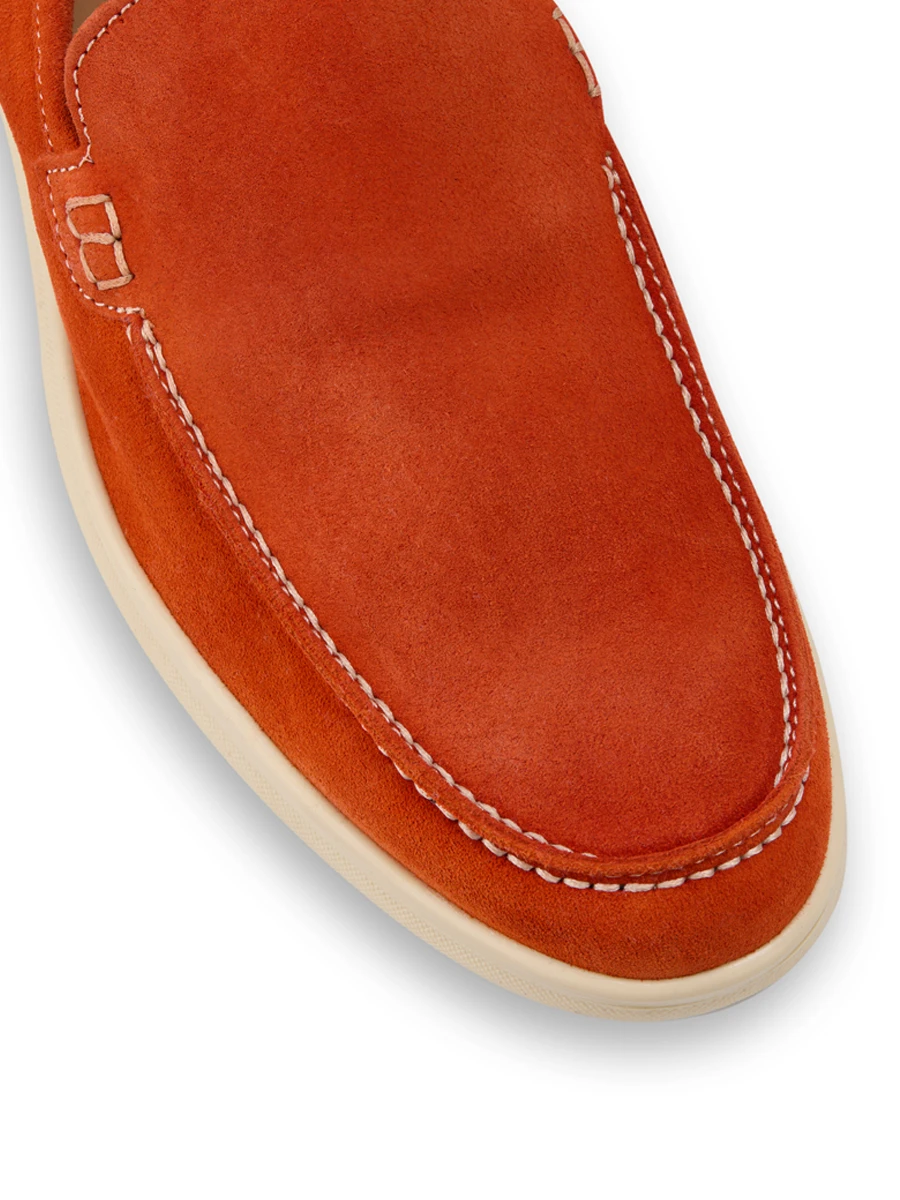 Лоферы замшевые