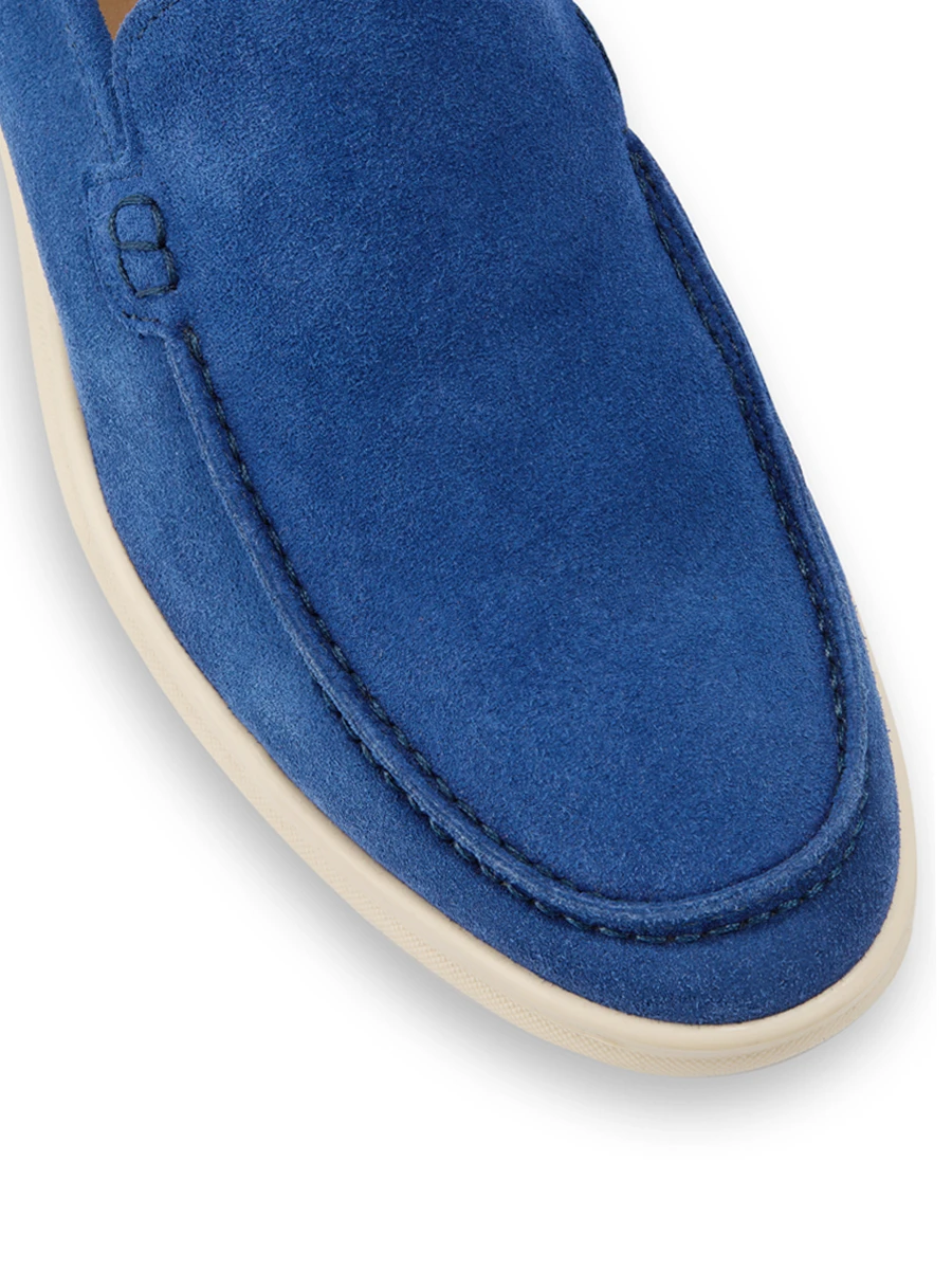 Лоферы замшевые