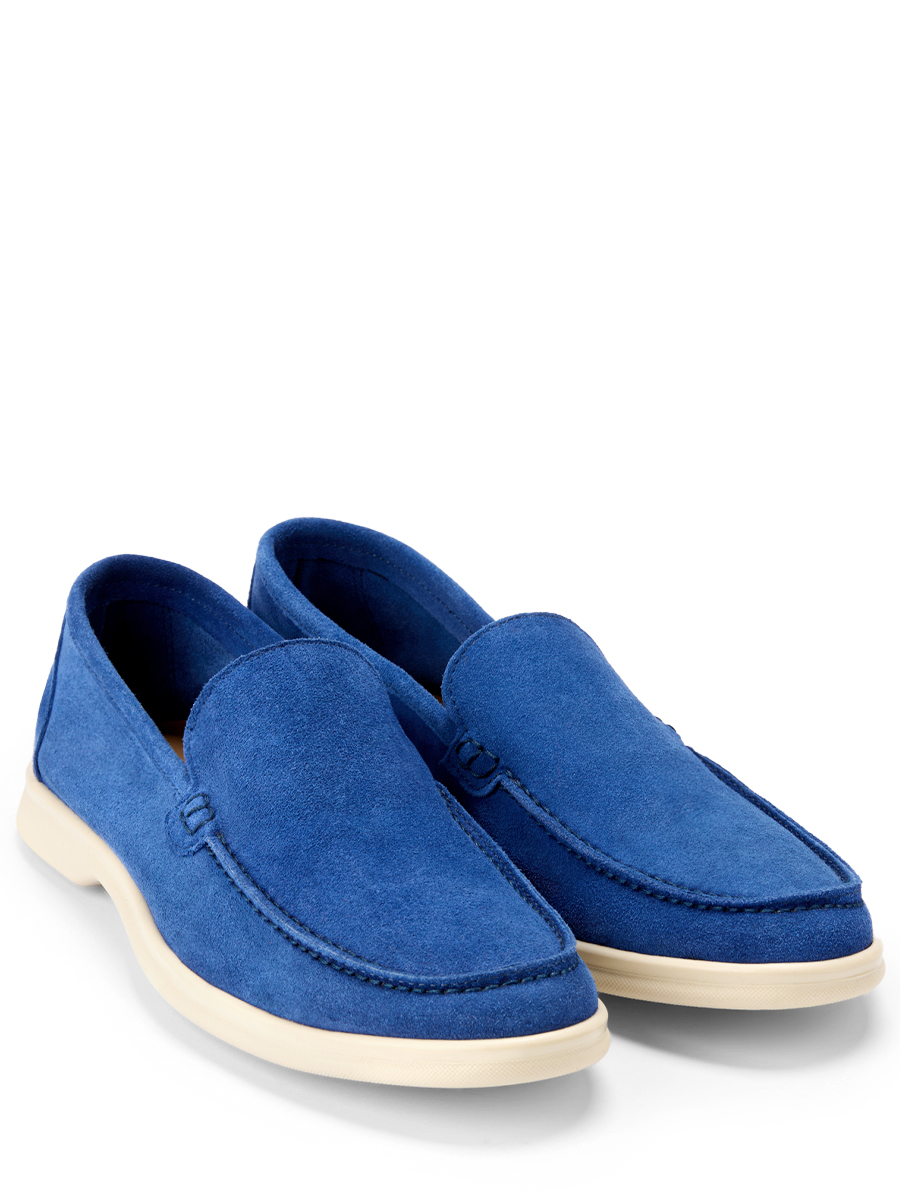 Лоферы замшевые