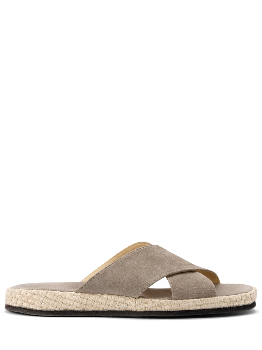 Шлепанцы замшевые