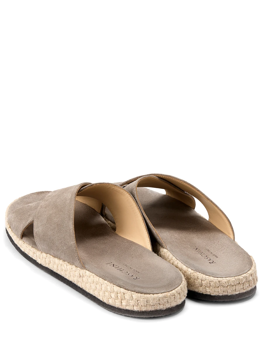 Шлепанцы замшевые