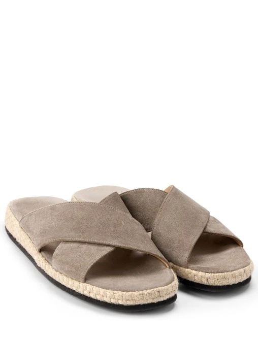 Шлепанцы замшевые RASCHINI