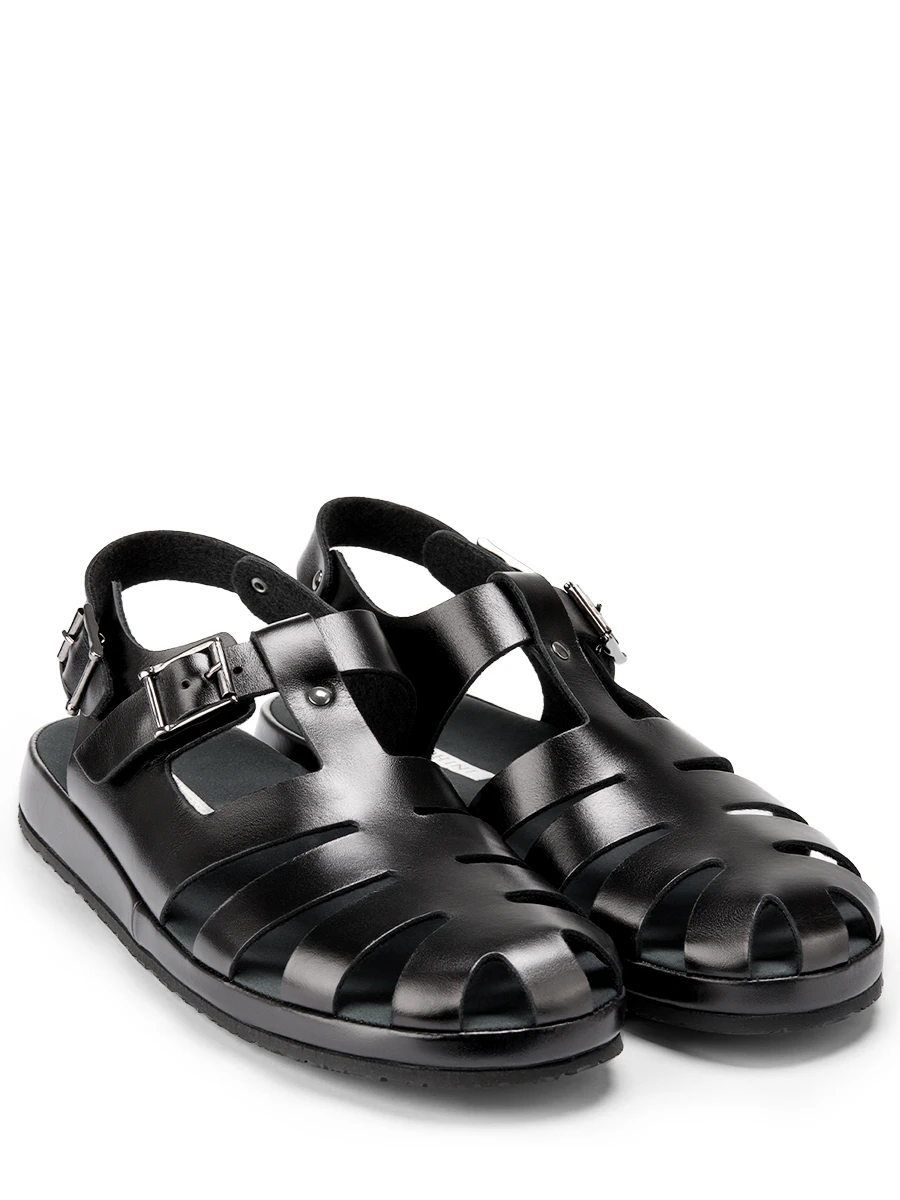 Сандалии кожаные