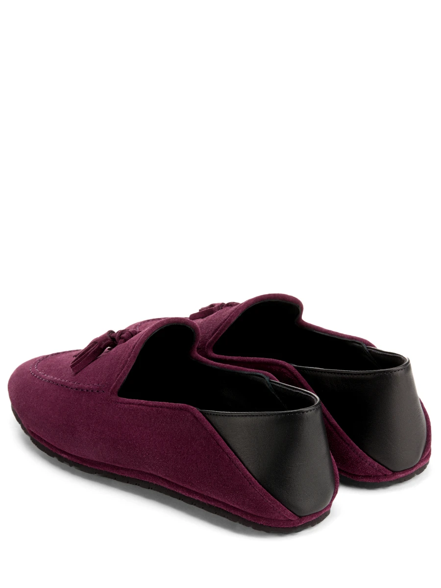 Лоферы велюровые