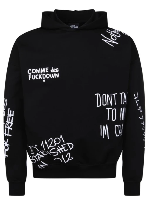 Худи хлопковое COMME DES FUCKDOWN
