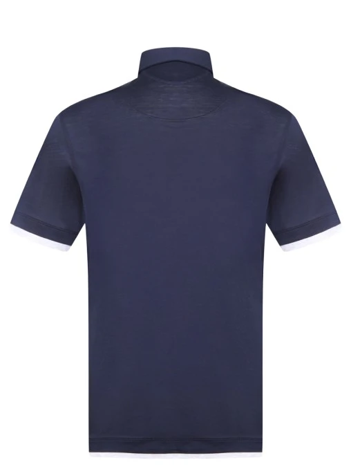 Поло шелковое BRUNELLO CUCINELLI