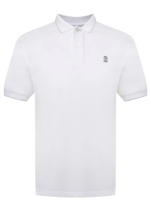 Поло хлопковое BRUNELLO CUCINELLI