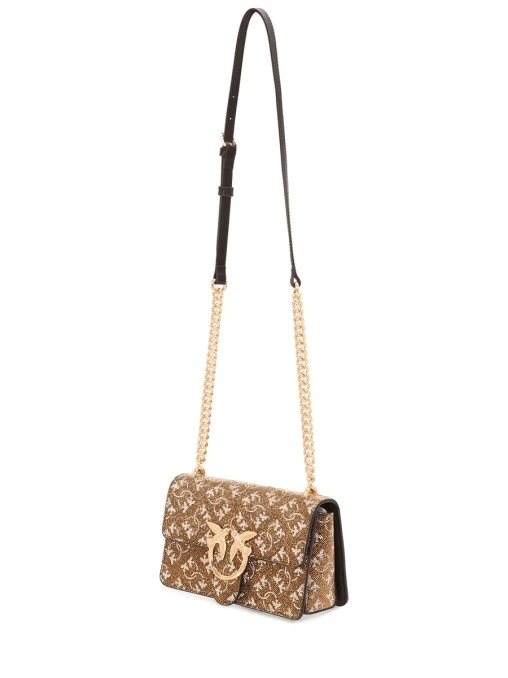 Сумка со стразами Love One Mini PINKO