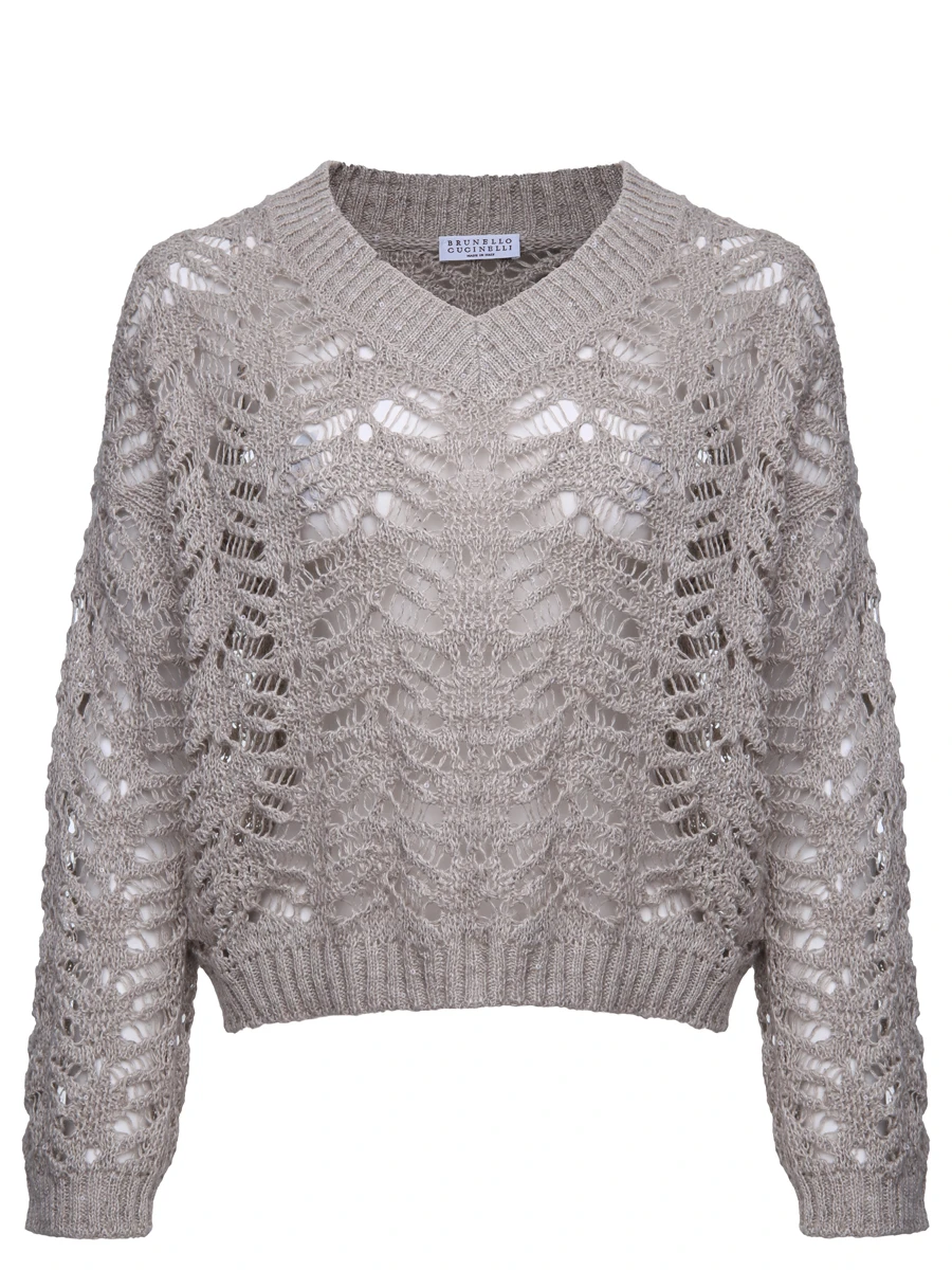 Пуловер льняной