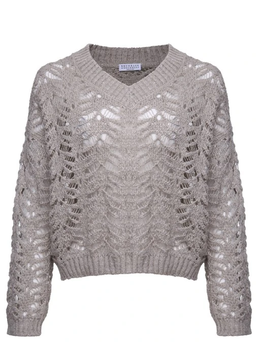 Пуловер льняной BRUNELLO CUCINELLI