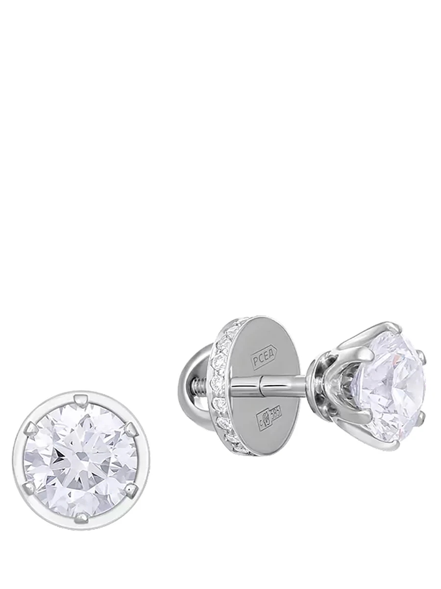 Пусеты с бриллиантами