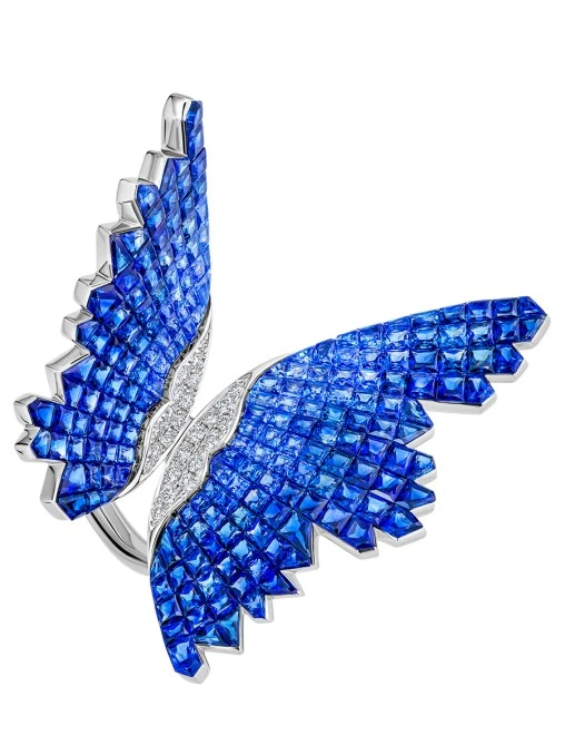 Кольцо с сапфирами и бриллиантами CHAMOVSKIKH JEWELLERY HOUSE