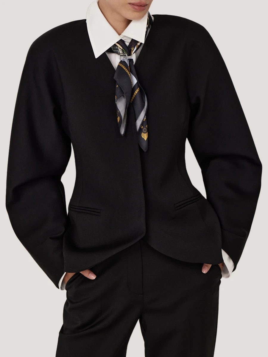 Жакет однотонный