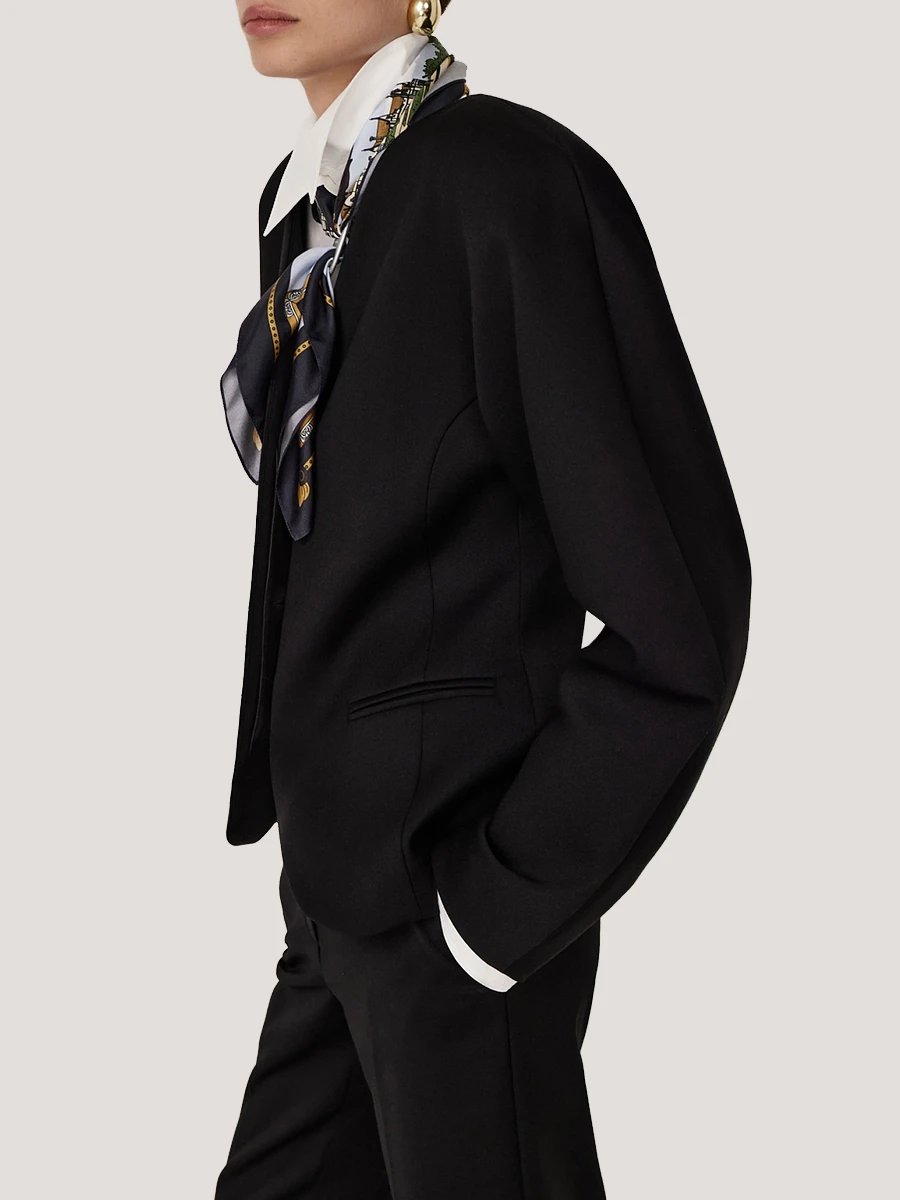 Жакет однотонный