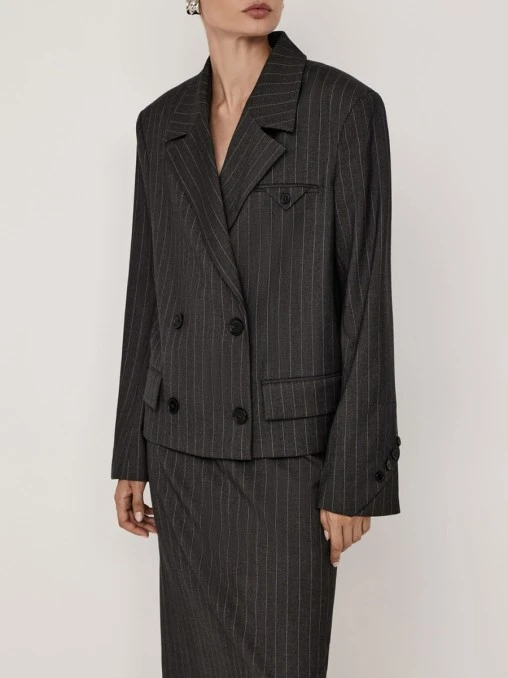 Жакет двубортный NUDE STORY