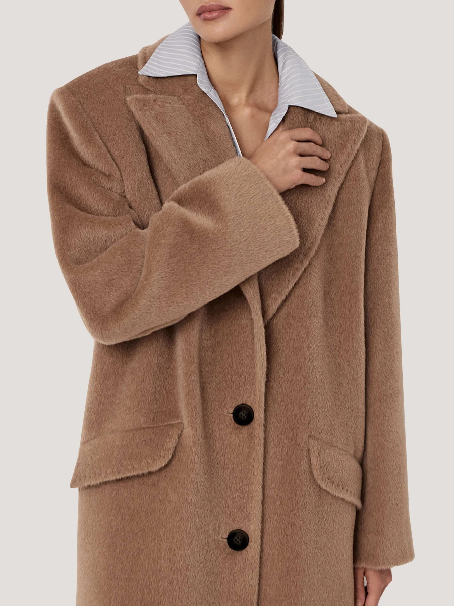 Пальто шерстяное