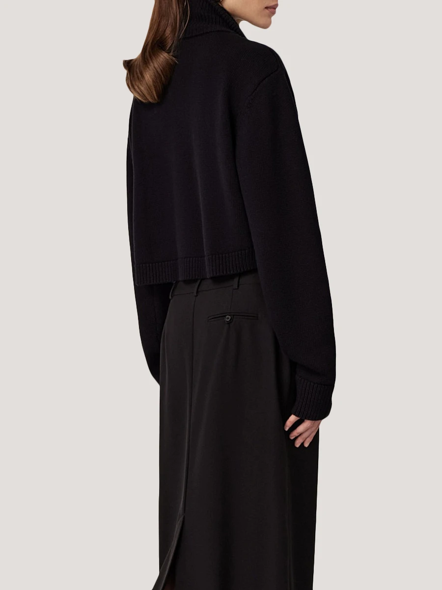 Кардиган из шерсти и хлопка