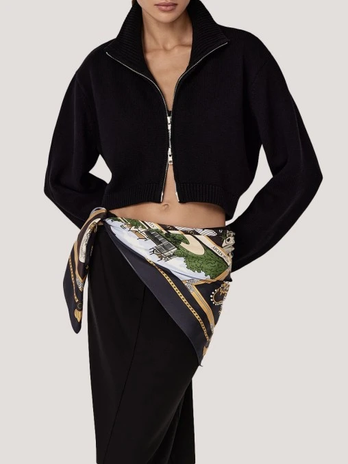 Кардиган из шерсти и хлопка NUDE STORY