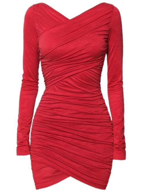 Платье с драпировкой GESPER