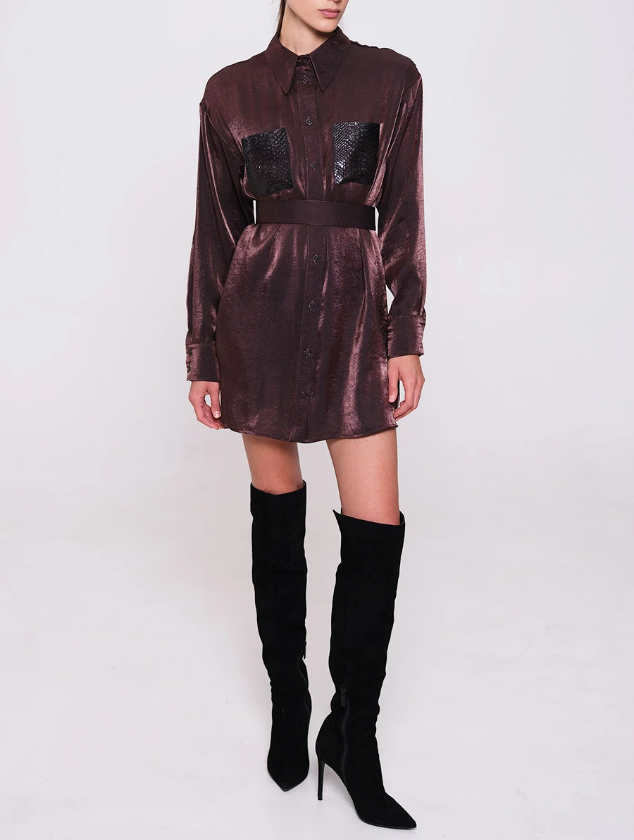 Платье-рубашка хлопковое