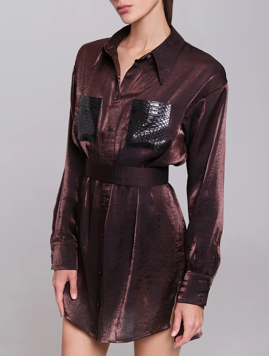 Платье-рубашка хлопковое