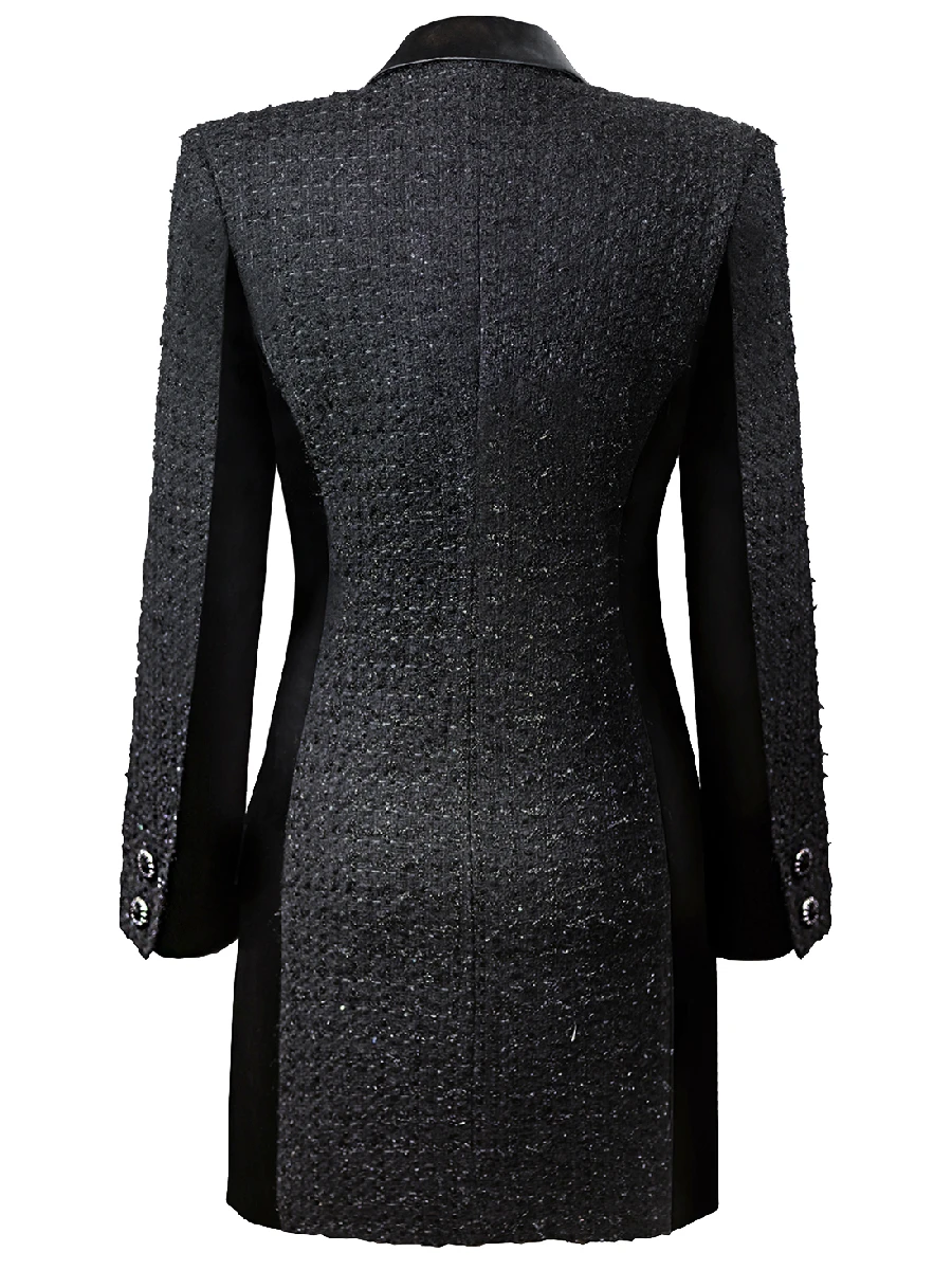 Платье-пиджак шерстяное