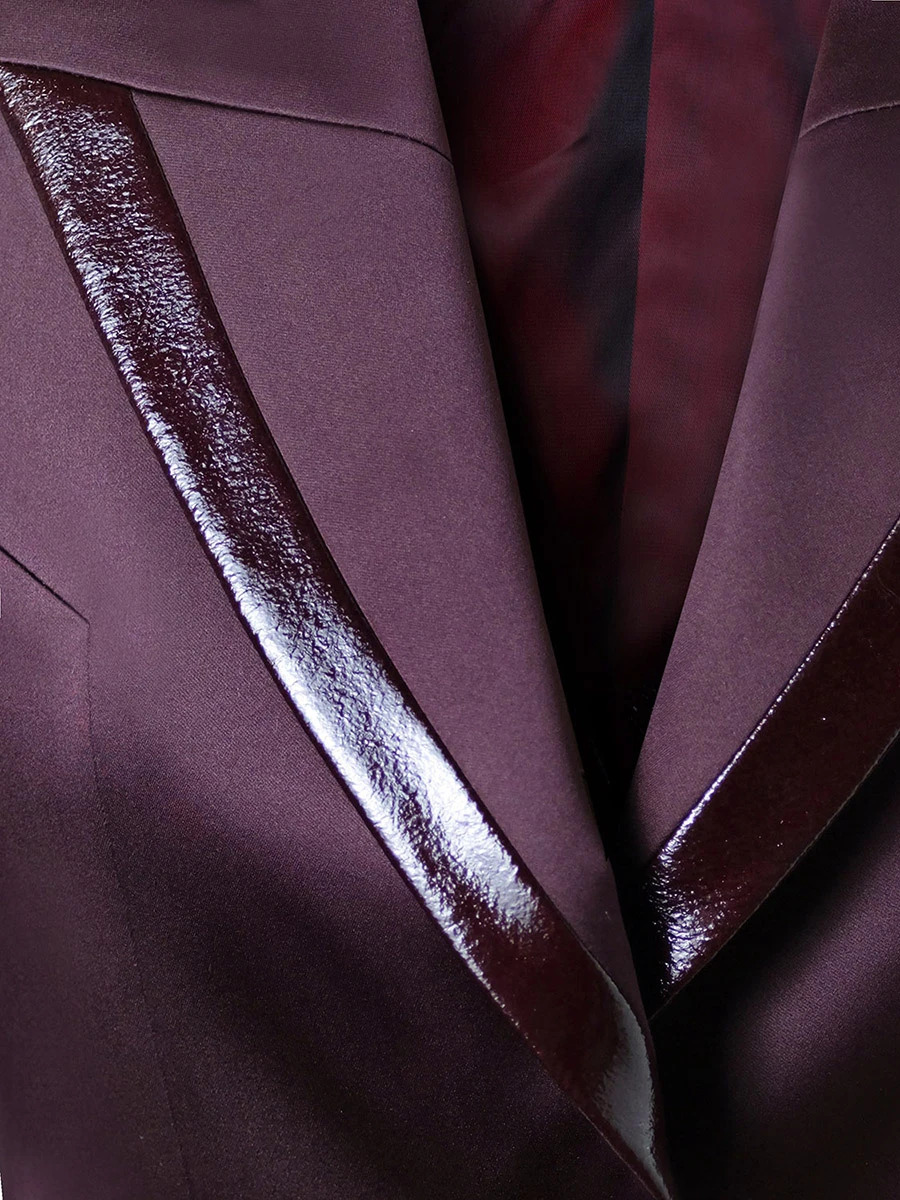 Жакет Марсала однотонный