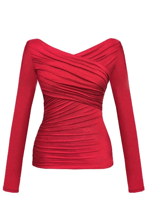 Топ с драпировкой из вискозы GESPER