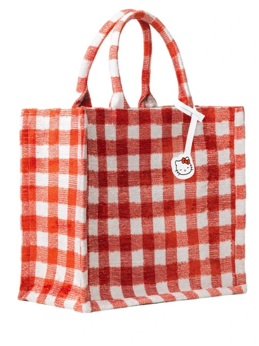 Сумка-тоут текстильная Hello Kitty Red medium TWO EAGLES