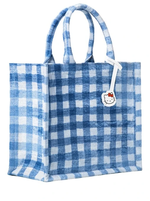 Сумка-тоут текстильная Hello Kitty Blue large TWO EAGLES