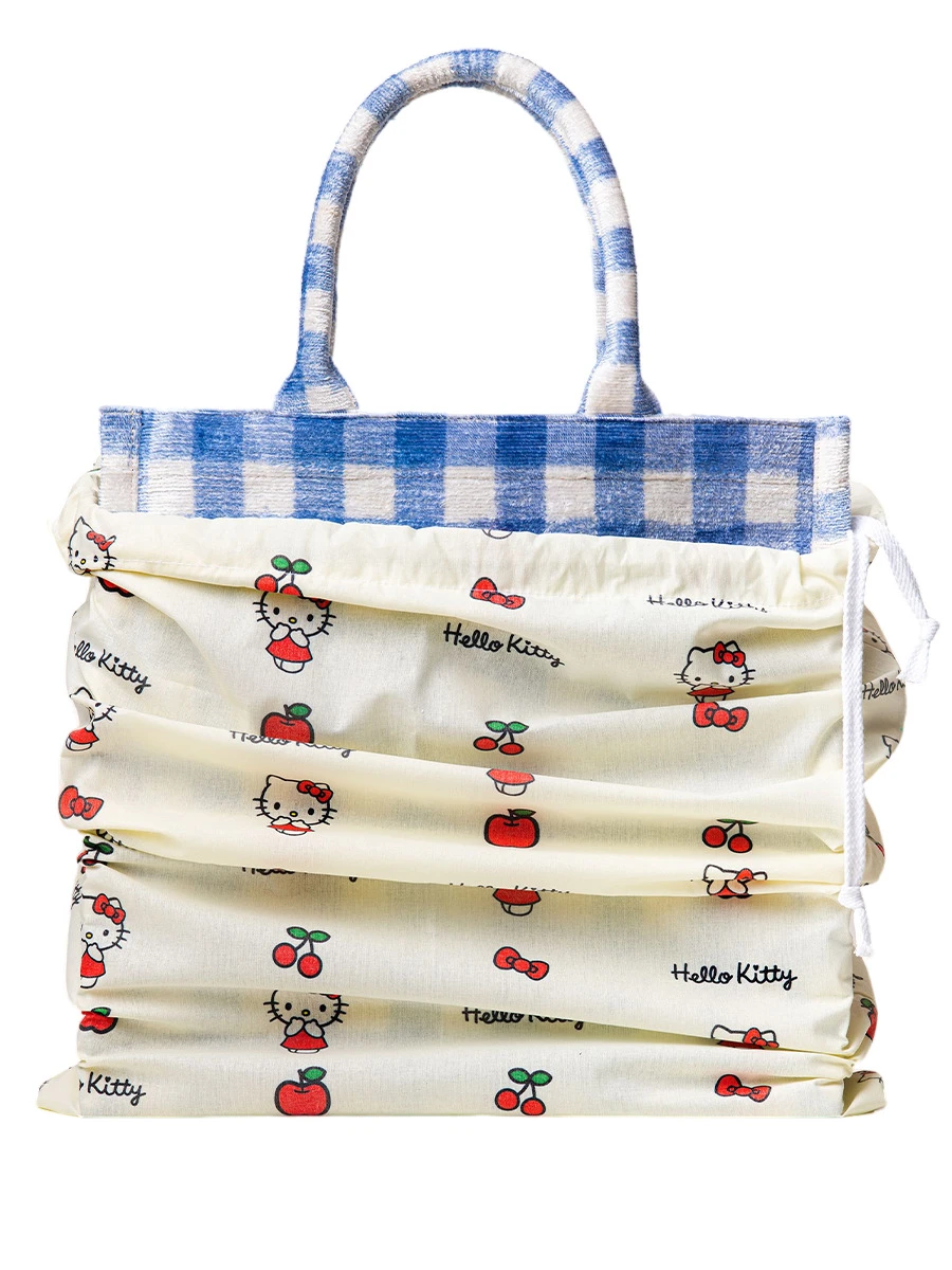 Сумка-тоут текстильная Hello Kitty Blue medium