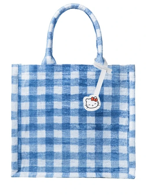 Сумка-тоут текстильная Hello Kitty Blue medium TWO EAGLES