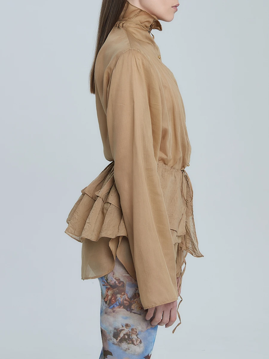 Блуза из хлопка и шелка «Анна»