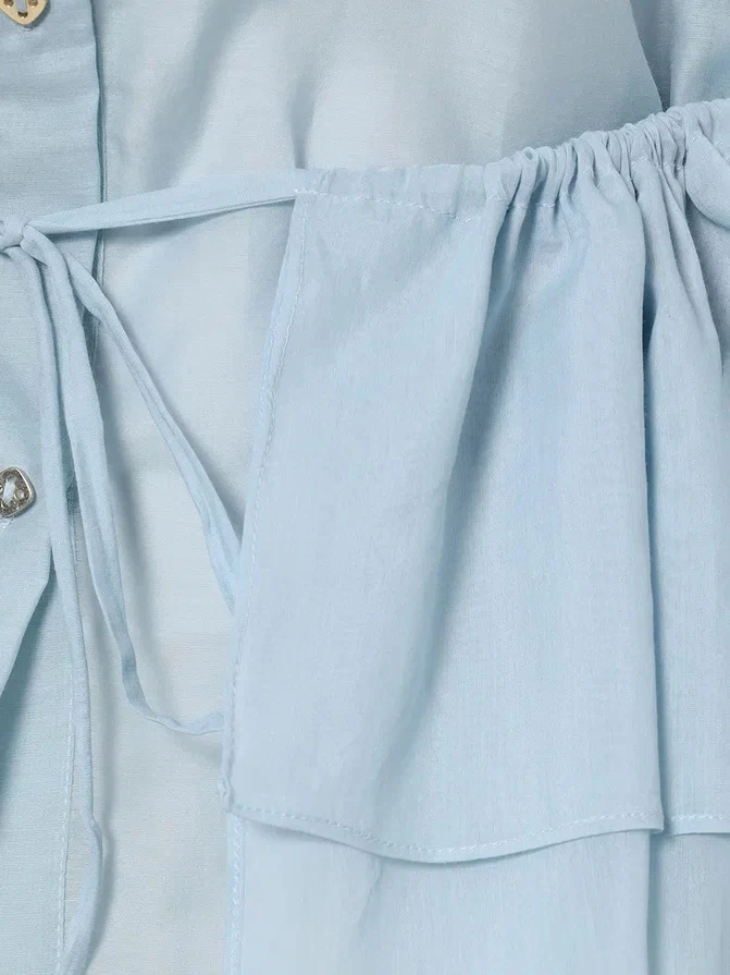 Блуза из хлопка и шелка «Анна»