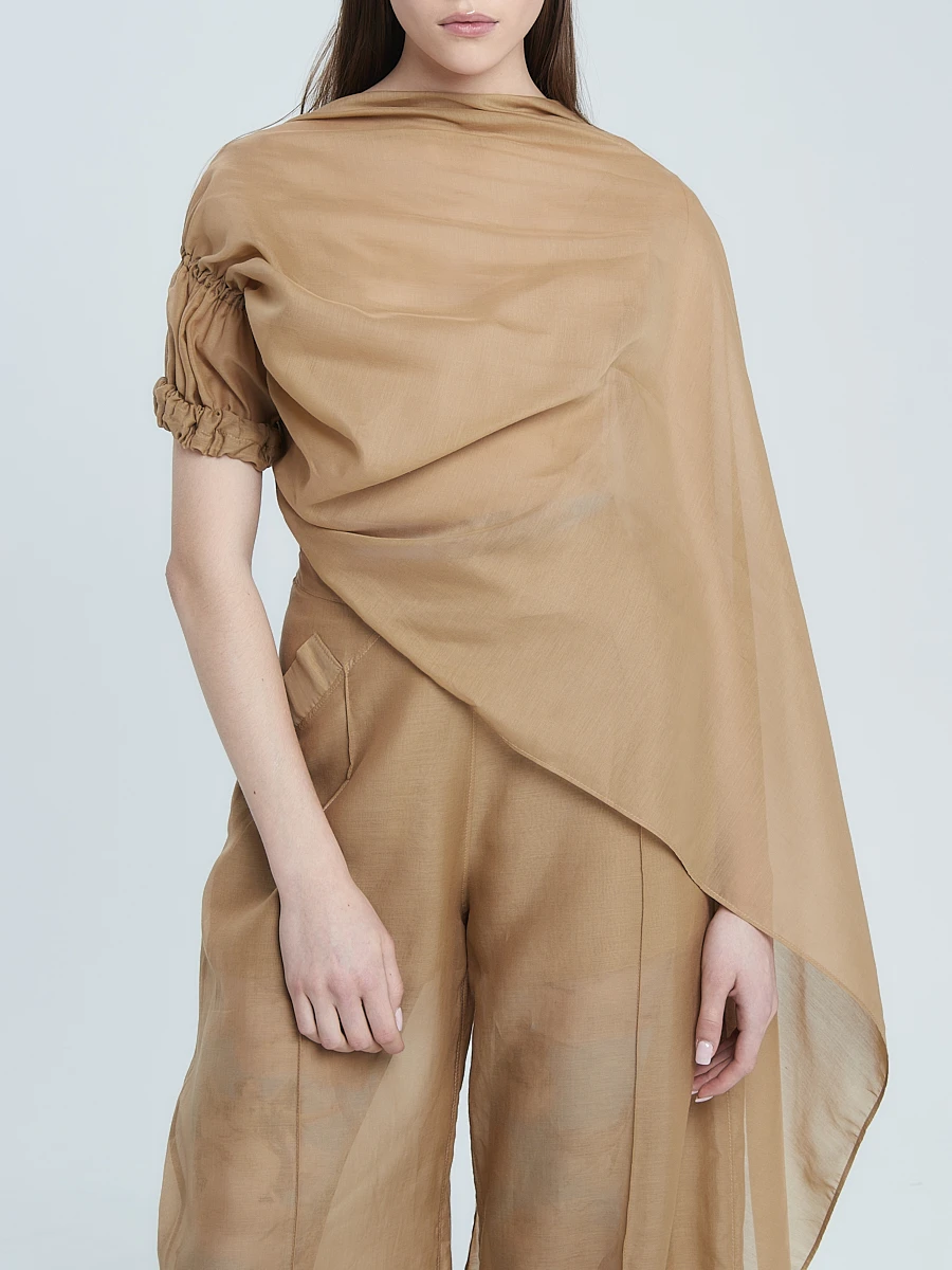 Палантин из хлопка и шелка «Angel Wings»