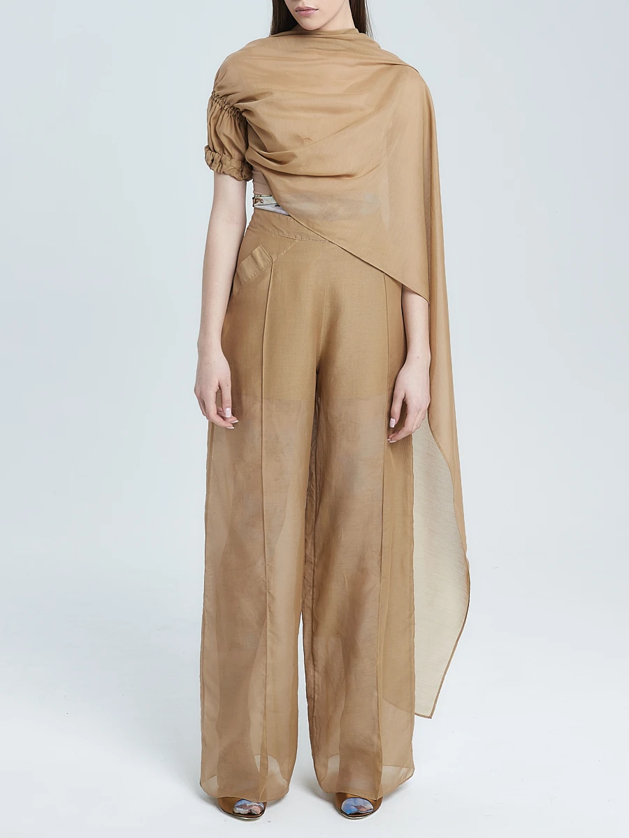 Палантин из хлопка и шелка «Angel Wings»